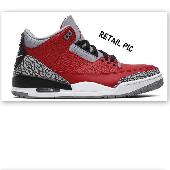 MENS NIKE AIR JORDAN 3 RETRO- AUTHENTICATED/VERIFIED BY GOAT - Picture 1 of 13